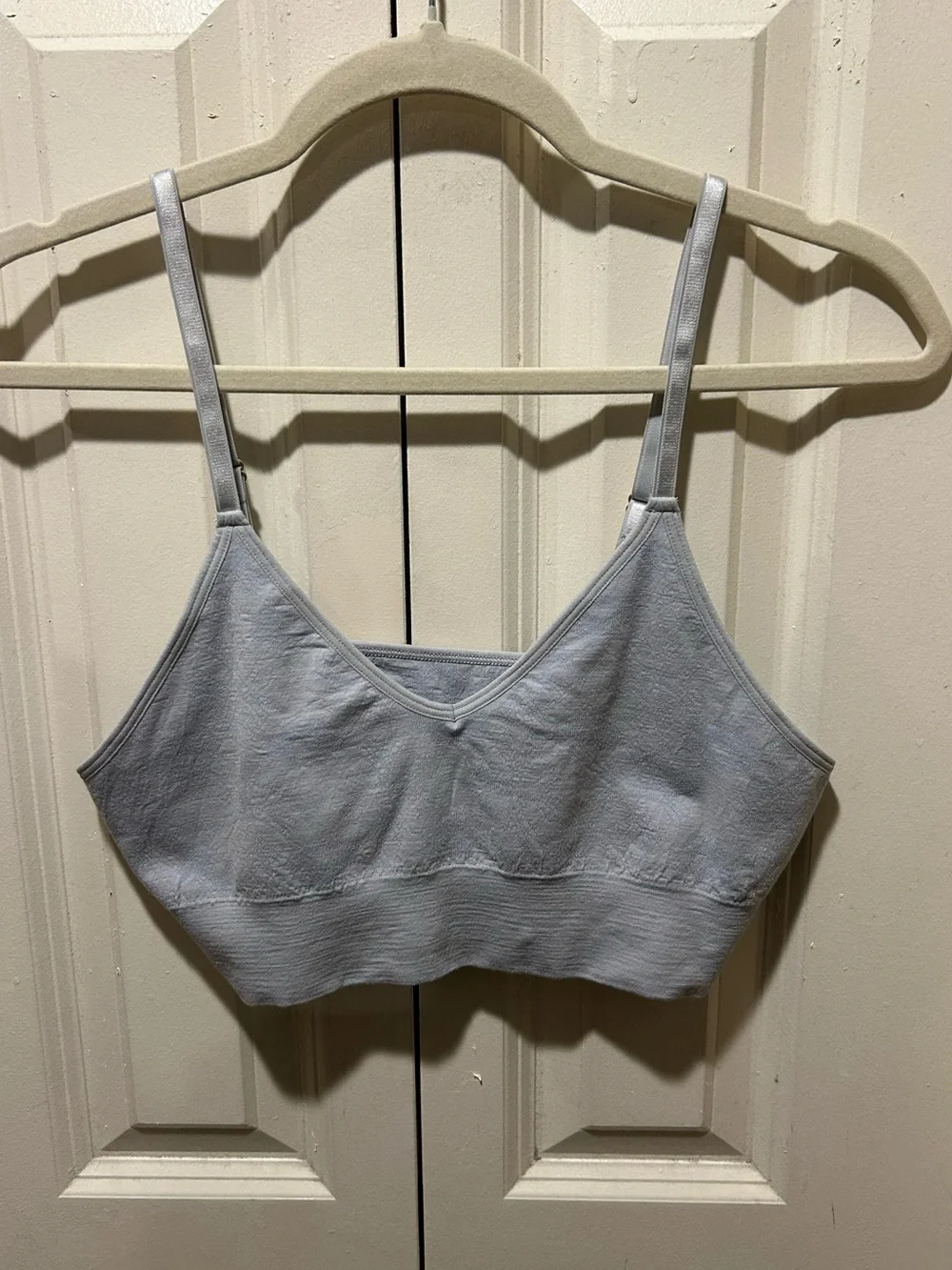 Branwyn Essential Bralette Merino Wool in Luna Gray , XL